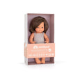 Miniland - Baby Doll Brunette Girl 15"