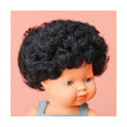 Miniland - Doll caucasian curly black hair 15"