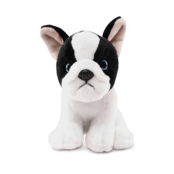 Keycraft - Living Nature French Bulldog Puppy Black and White Plush