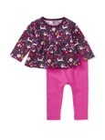 Tea Collection - Peplum Two Piece Baby Set