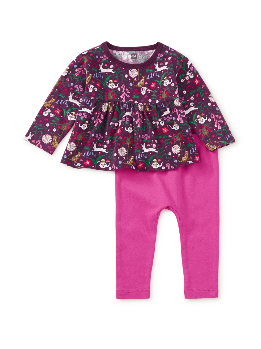Tea Collection - Peplum Two Piece Baby Set