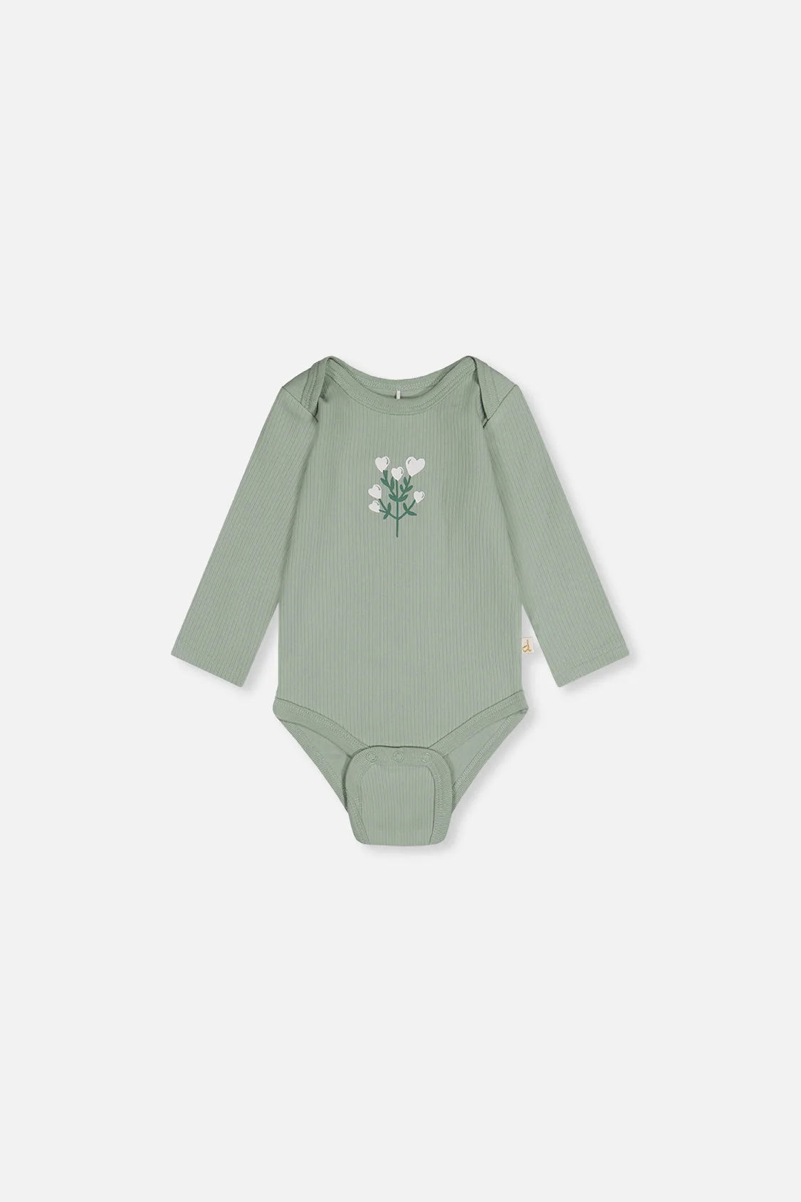 Deux Par Deux | Organic Cotton Onesie - Greyish Green
