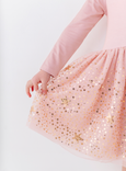 Bird & Bean® - Kids Star Dress - Girls Tulle Twinkle Holiday Dress - Stella