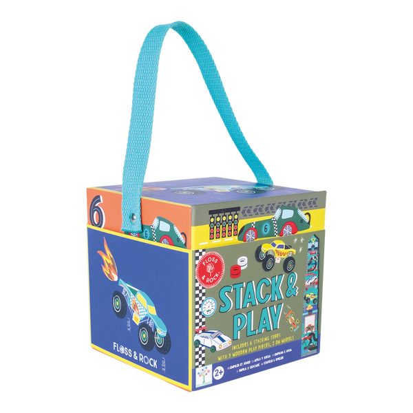 Floss & Rock - Cars Stacking Cubes