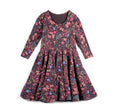 Mightly - Skater Twirl Dress- Flower Child - Organic Cotton