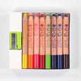 Bright Stripes - 8 Chubby Watercolor Pencils