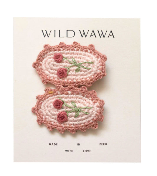 Wild Wawa - Crochet Clip - Misty Rose