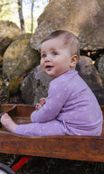 Deux Par Deux | Organic Cotton Pants - Purple Floral Print