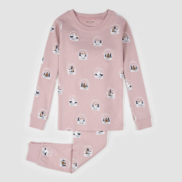 Petit Lem - Snow Globe Print on Violet - Pajama