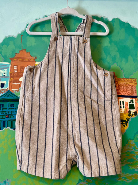 Minymo - Woven Cotton Striped Overall