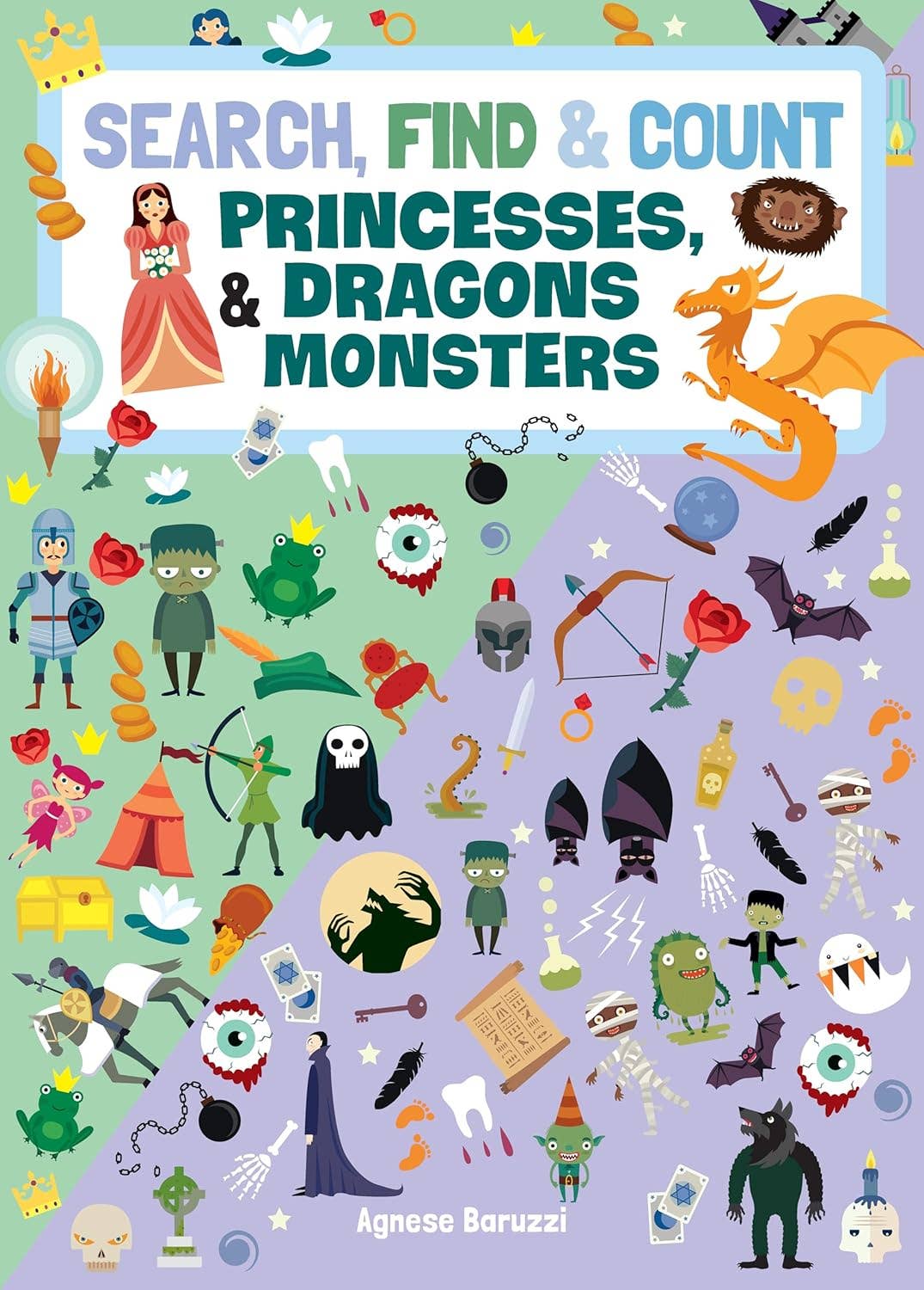 Fox Chapel Publishing - Search, Find & Count: Princesses, Dragons & Monsters