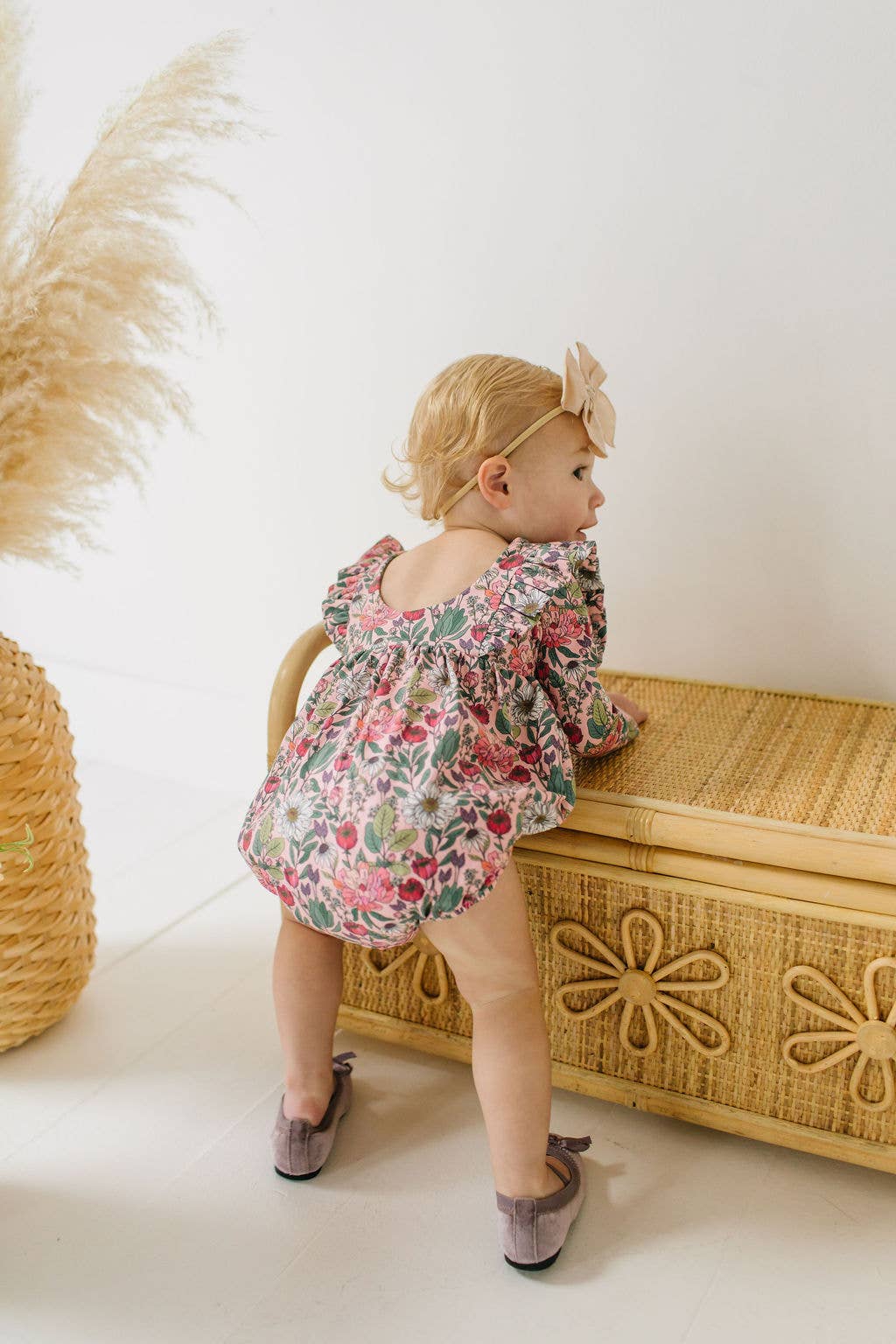 Ollie Jay - Leah Romper in Meadow Bloom