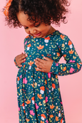 Bird & Bean® - Kids Long Sleeved Bamboo Dress - Sylva