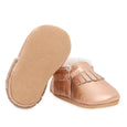 BirdRock Baby - Rose Gold Sherpa Moccasins