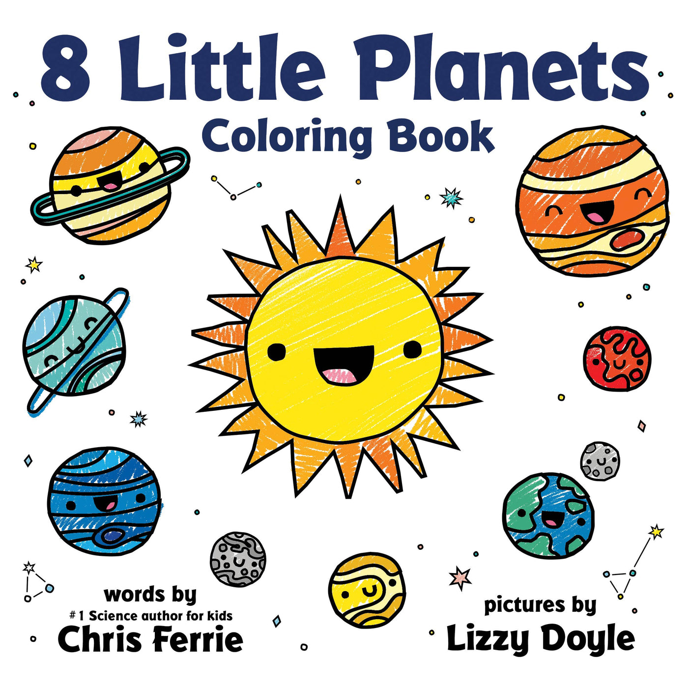 Sourcebooks - 8 Little Planets Coloring Book (paperback)