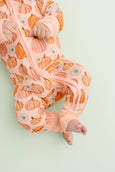 Little One Shop - Pretty In Pink Pumpkins Bamboo Sleeper