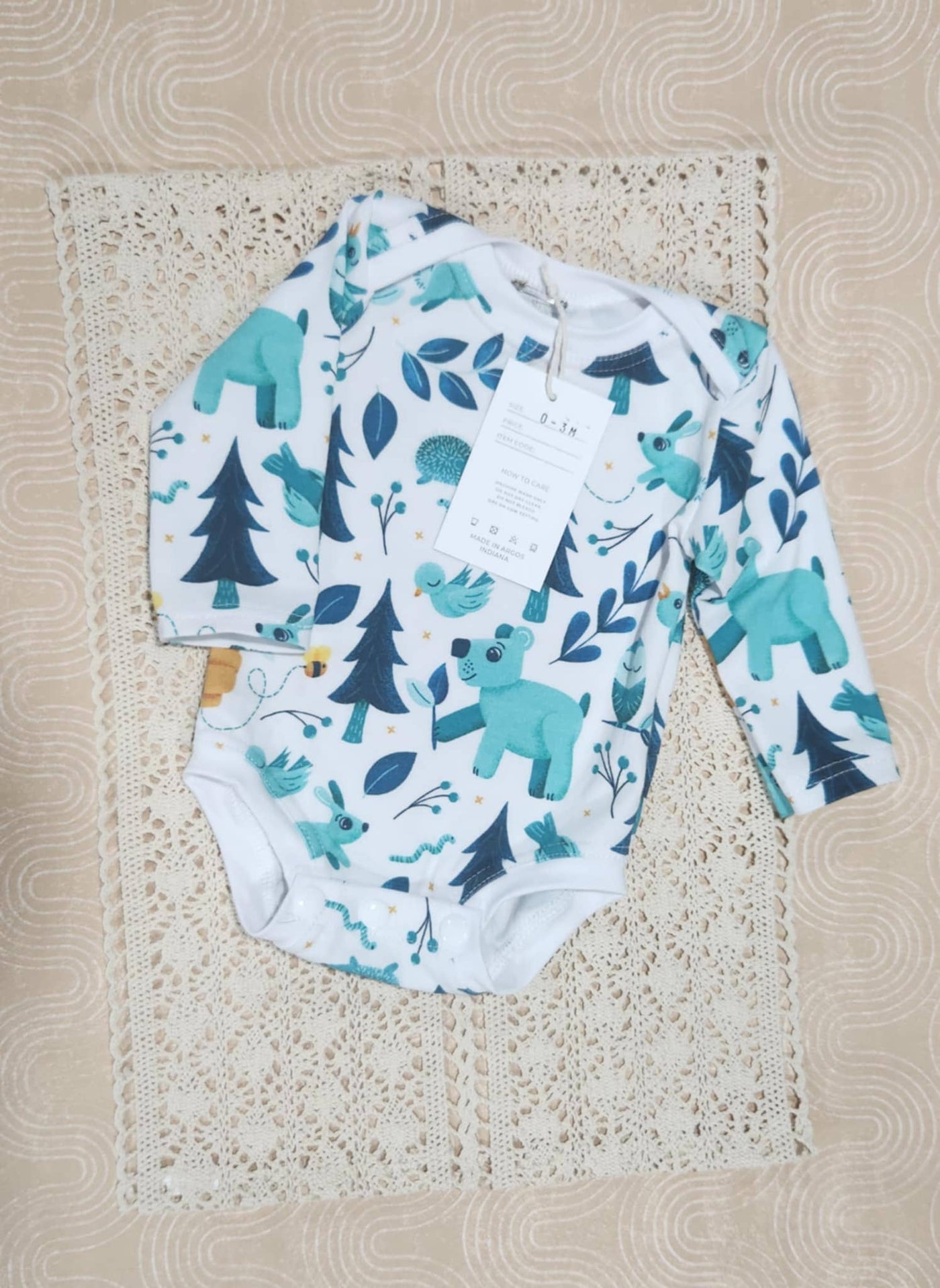 Small Blessings Design - Woodland bodysuit,infant clothing, bodysuit,infant romper