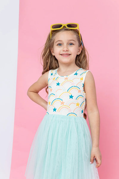Bird & Bean® - Kids + Baby Tulle Tutu Dress - You're A Star 4th of July