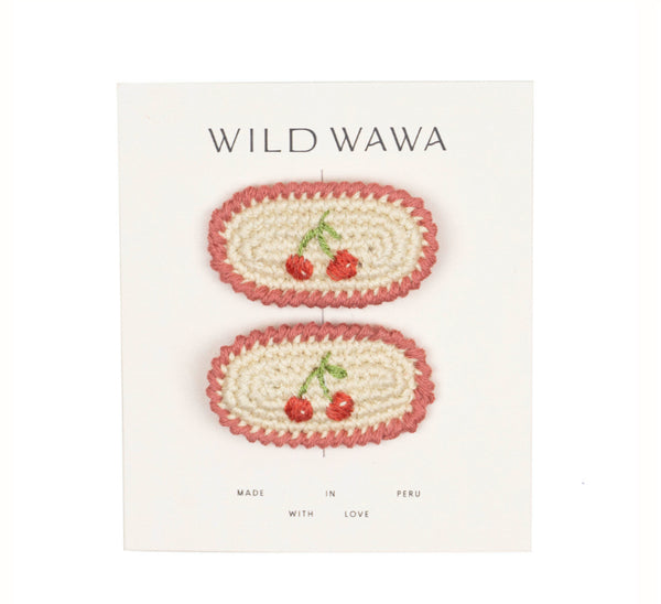 Wild Wawa - Crochet Red Cherry Clip