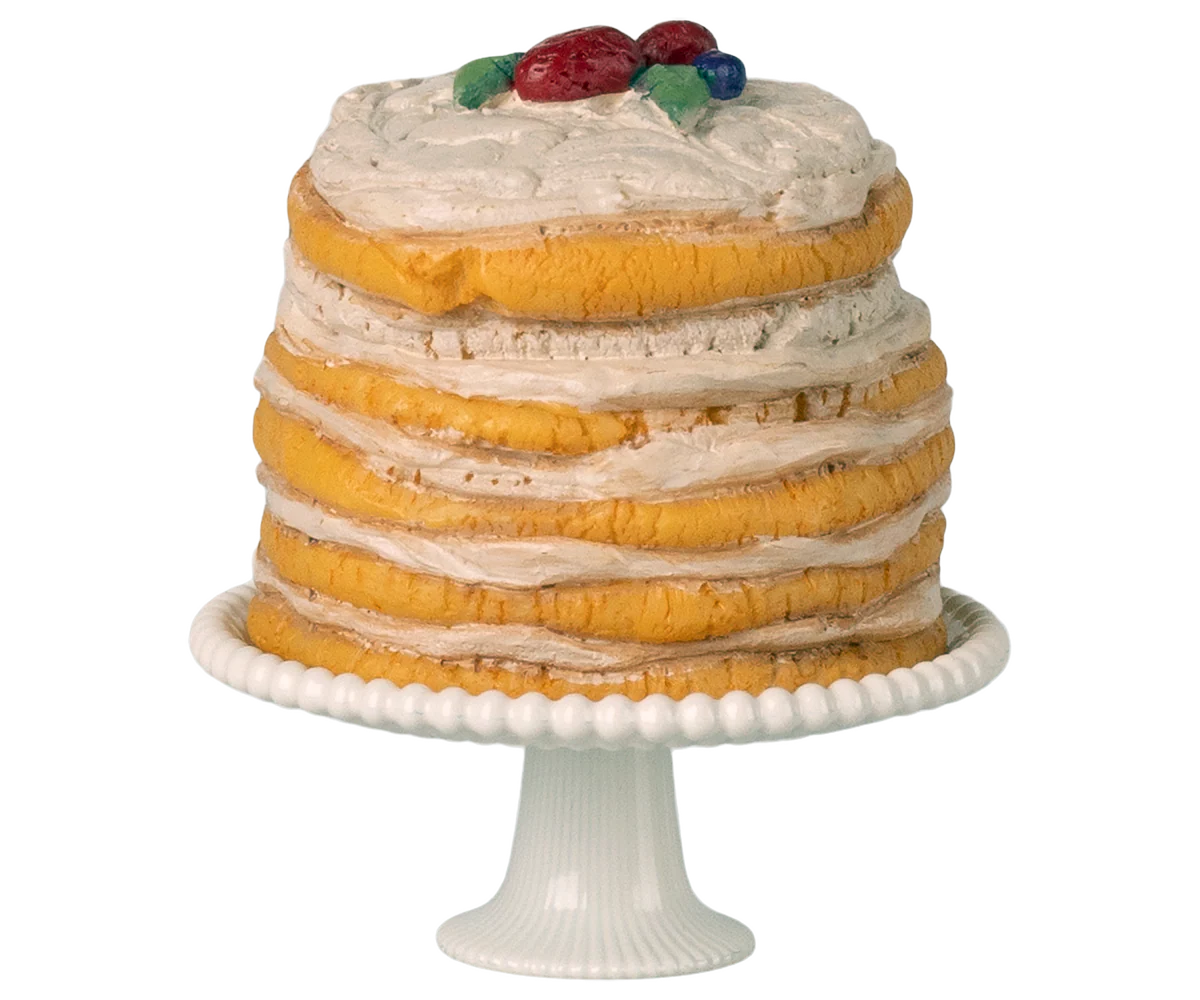 Maileg - Party Cake & Stand, mouse