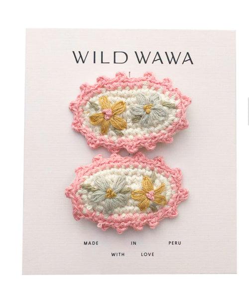Wild Wawa - Crochet Clip - Pink
