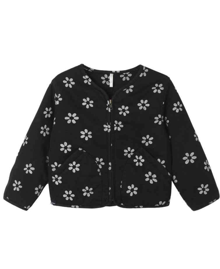 Rylee & Cru l Alix Quilted Jacket - Daisy Black