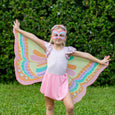 DREAMY DRESS-UPS® - Pink Rainbow Butterfly Wings + Mask