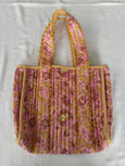 Quilted Tote Bag : PASTEL PINK - Yo Baby