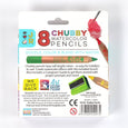 Bright Stripes - 8 Chubby Watercolor Pencils