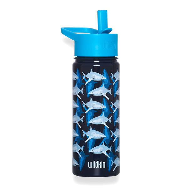 Wildkin - Sharks 18 oz Steel Water Bottle