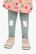 Deux Par Deux | Organic Cotton Leggings - Sage Green