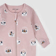 Petit Lem - Snow Globe Print on Violet - Footie Pajama