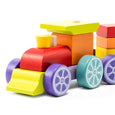 Toysmith - Cubika Wooden Rainbow Express Train