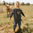 Petit Lem - Highland Cow Ottoman Outfit Set