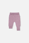 Deux Par Deux | Organic Cotton Pants - Purple Floral Print