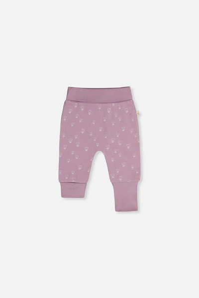 Deux Par Deux | Organic Cotton Pants - Purple Floral Print