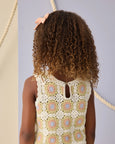 Rylee & Cru l Crochet Tank Set Citron Daisy Check