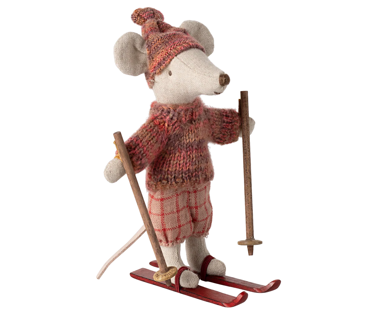 Maileg - Winter Mouse with Ski Set, Big Sister