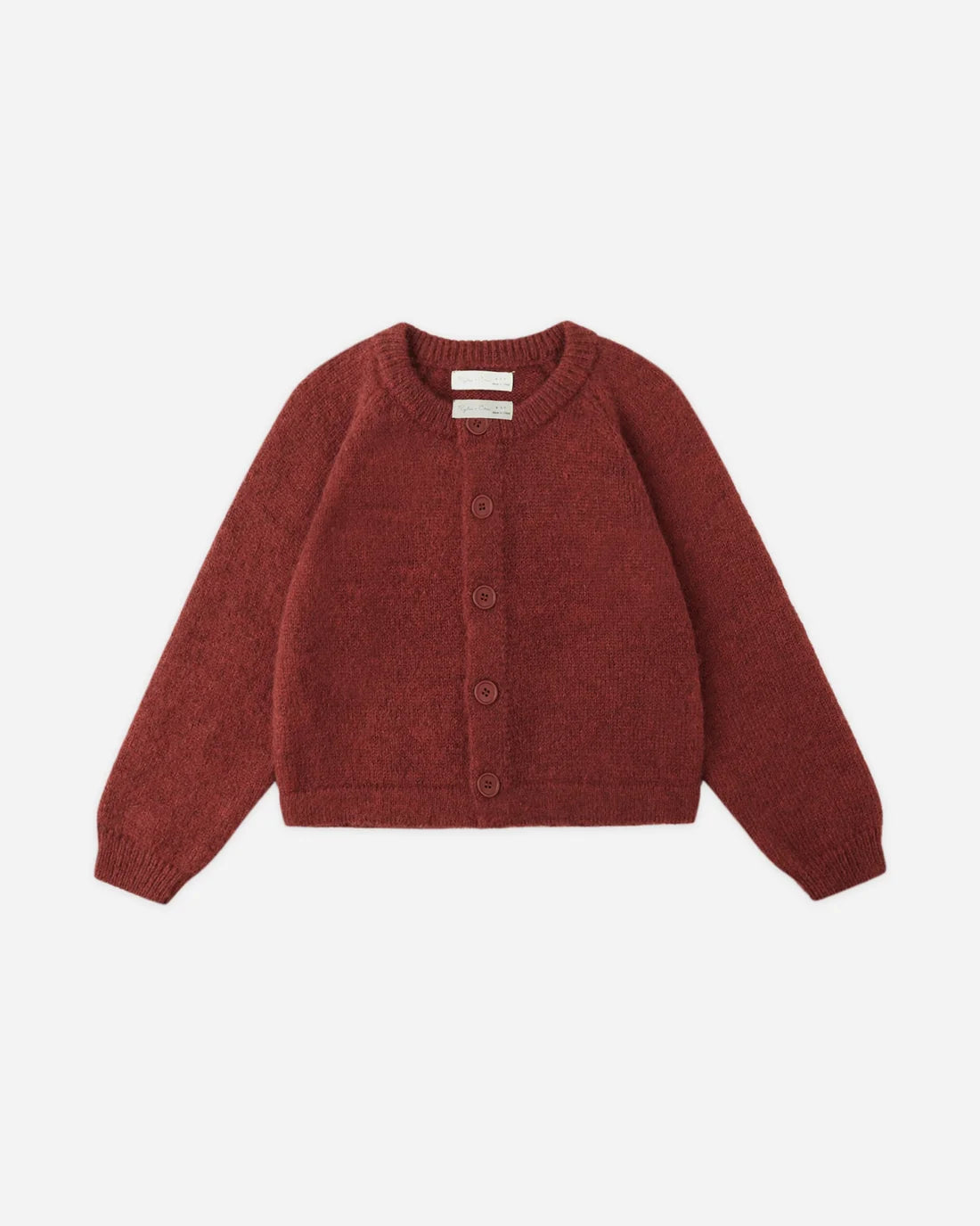 Rylee & Cru | Fuzzy Cardigan - Ruby