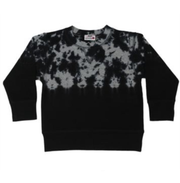 Mish Kids  - Tie Dye Sweatshirt - Heather/Black