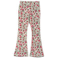 Mightly - Girls Flared Leggings Folk Floral