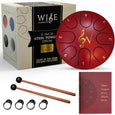 Wise Harmony - Black Steel Tongue Drum 6-Inch 8-Notes