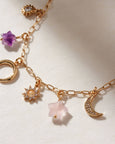 Luna Norte Starlit Trail Charm Necklace Pastel
