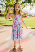 Ollie Jay - Sofia Dress in Serenity Floral | Girls Twirl Dress