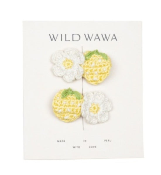 Wild Wawa - Crochet Clip - Lemon Twist