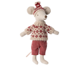 Maileg - Winter Mouse, with Ski Set, Mum