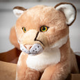 The Petting Zoo - Earth Keeperz Mountain Lion / Cougar medium 12" Recycled Plush