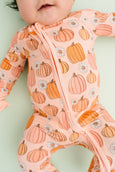 Little One Shop - Pretty In Pink Pumpkins Bamboo Sleeper