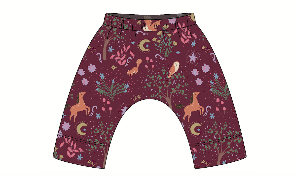 Apple Park - Bamboo Blend Layette Pant - Woodland Dreams