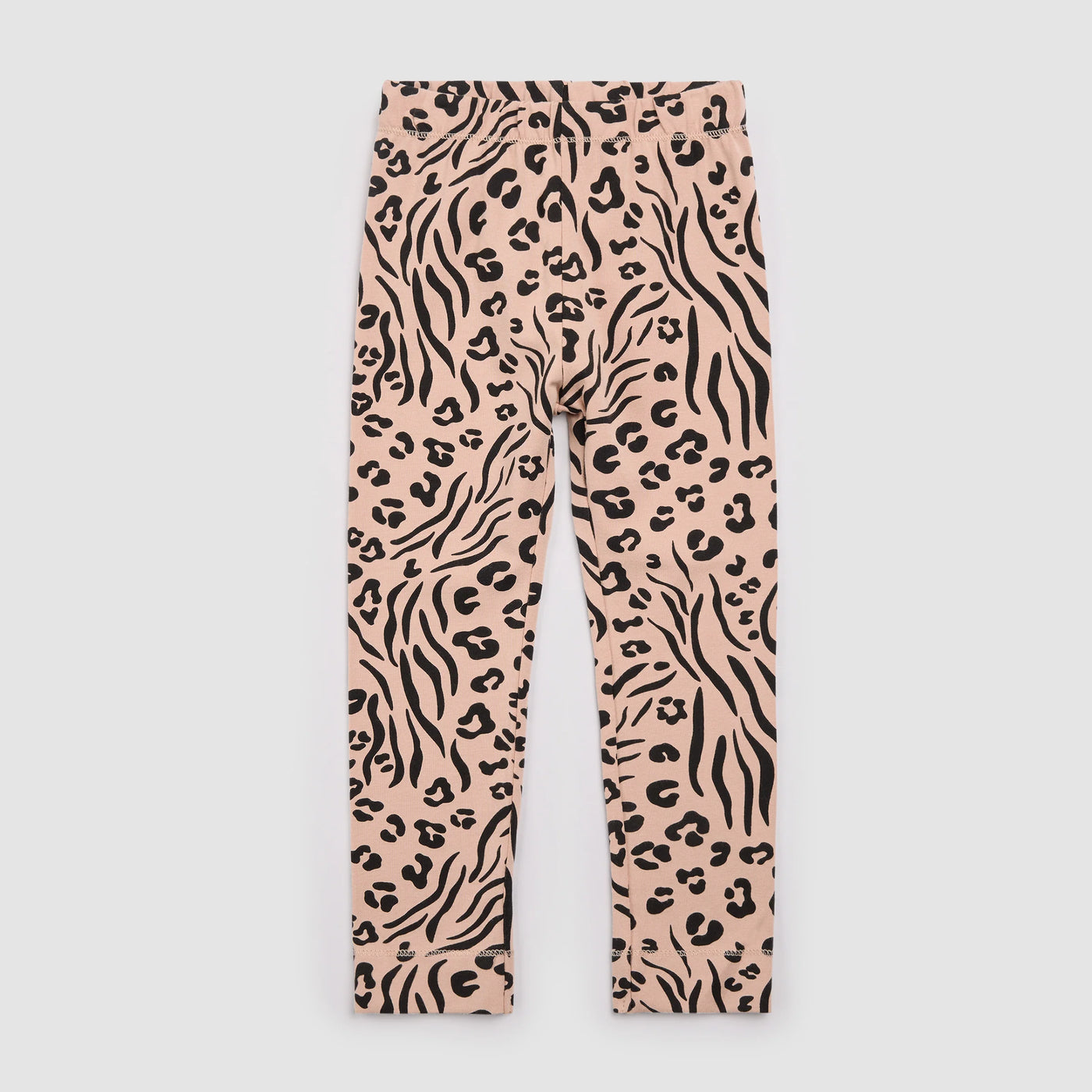 Miles the Label - Spots and Stripes Print on Tan Girl’s Leggings